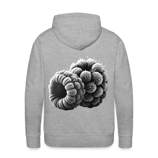Men Hoodie Frozen Berries - Grau meliert