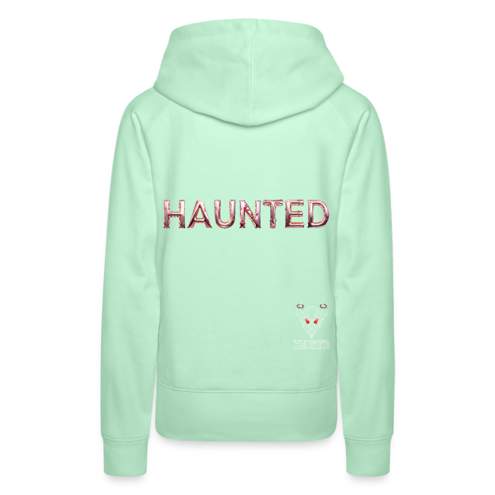 Women Hoodie Rose Gold Radiance - helles Mintgrün