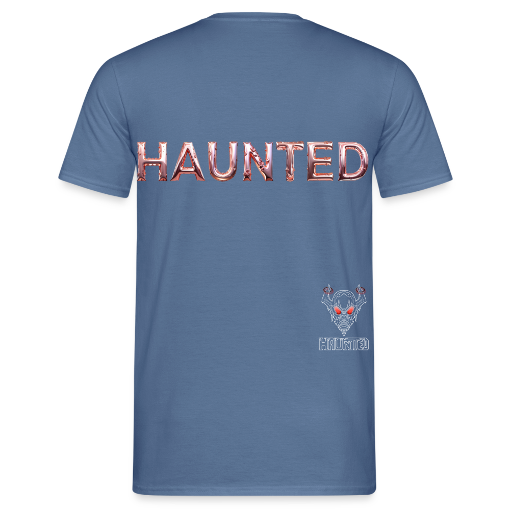 Men T-Shirt Rose Gold Radiance - Taubenblau 