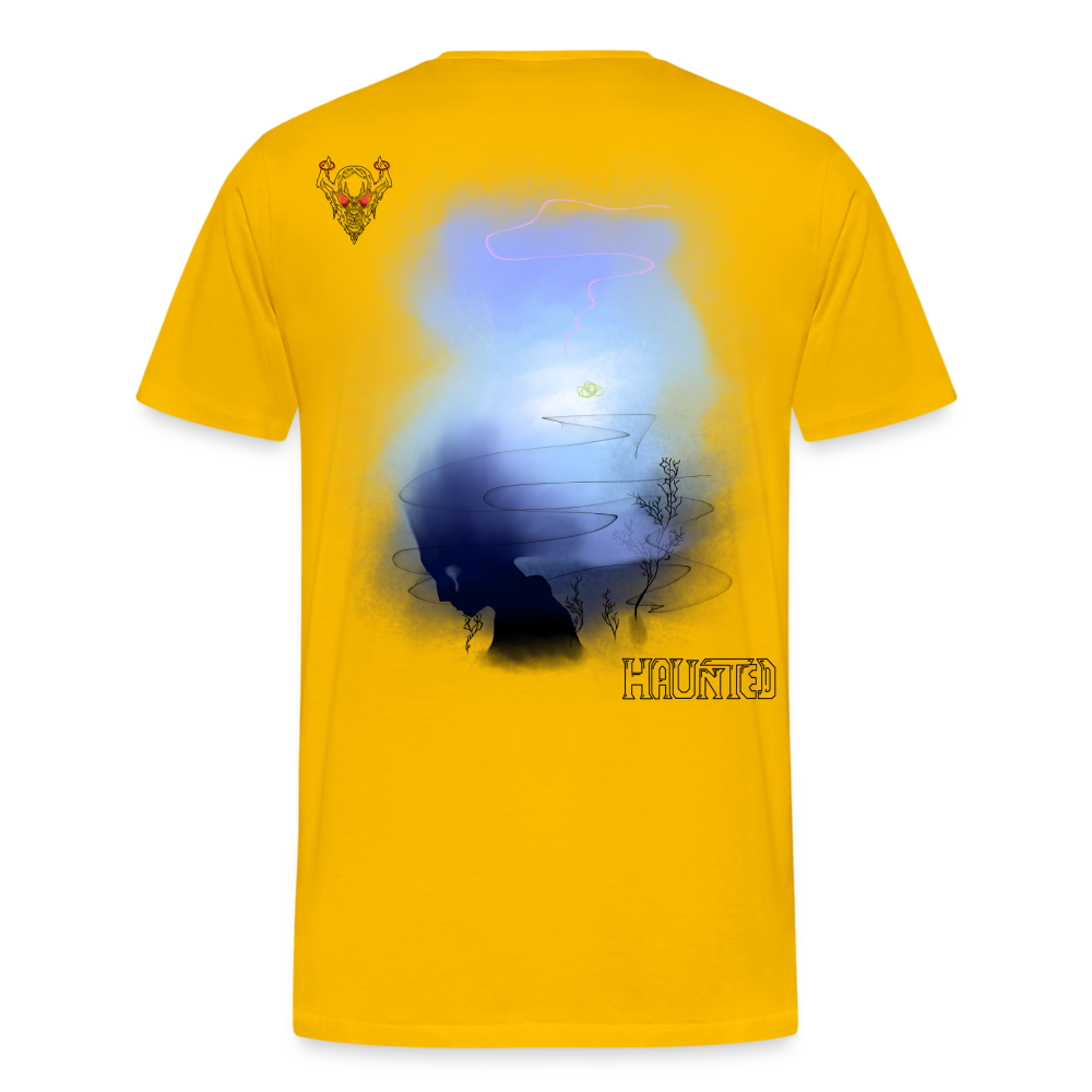 Man T-Shirt Fading - Sonnengelb