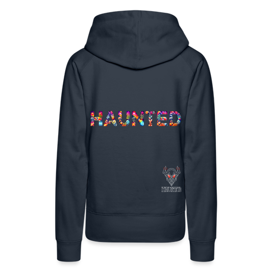 Women Hoodie Tropical Glow Essence - Navy