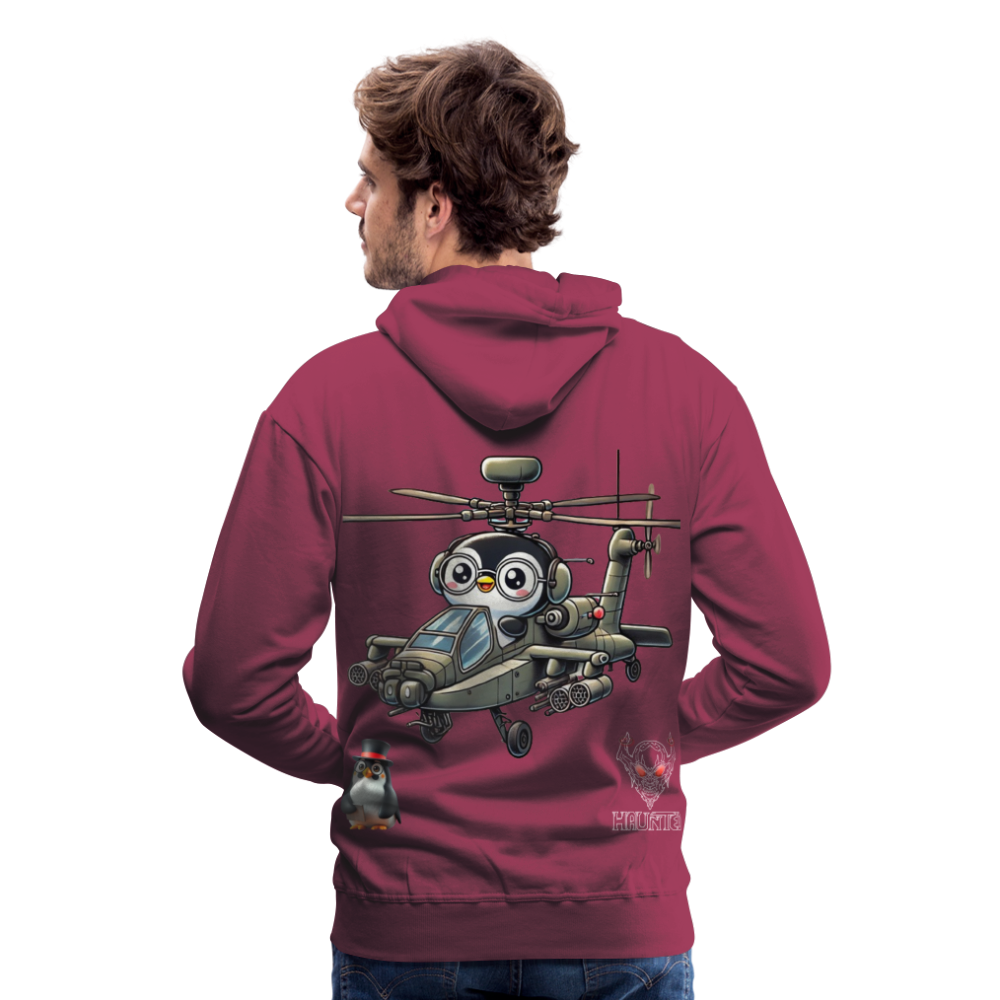 Men Hoodie KasPenguin in Apache - Bordeaux