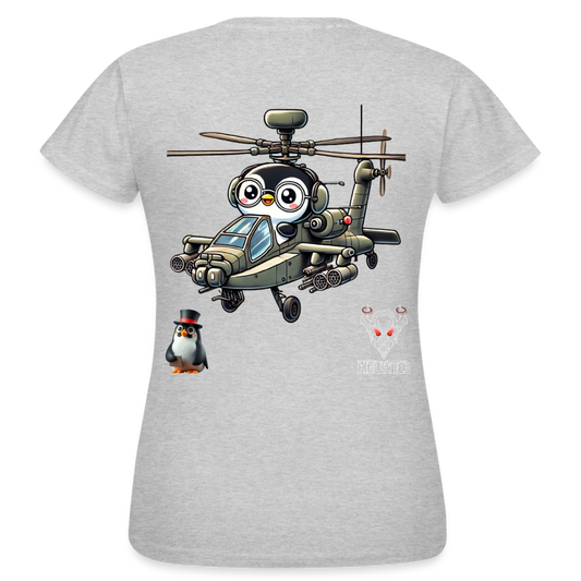 Women T-Shirt KasPenguin in Apache - Grau meliert