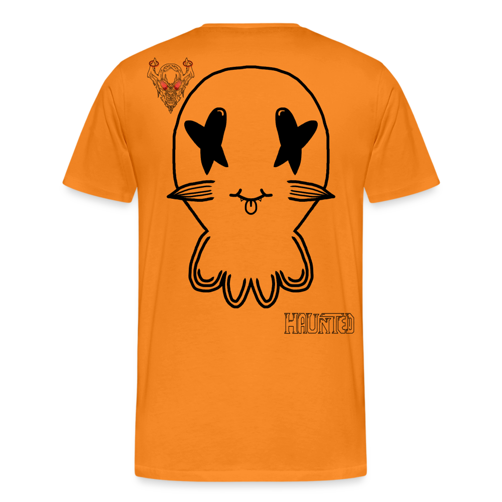 Man T-Shirt Ghost No Doodle Dark - Orange