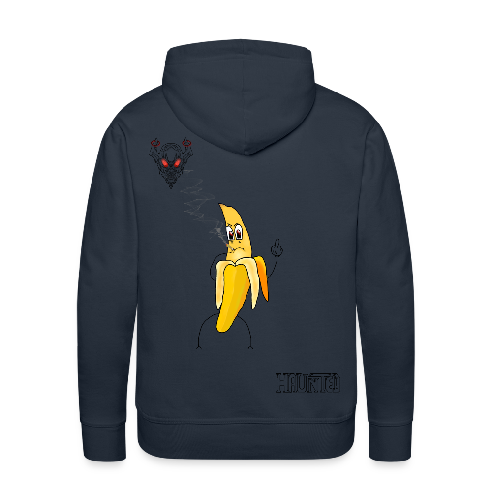 Man Hoodie Pissed Bananna - Navy