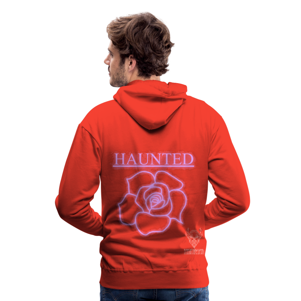 Men Hoodie Light Pink Neon Rose - Rot