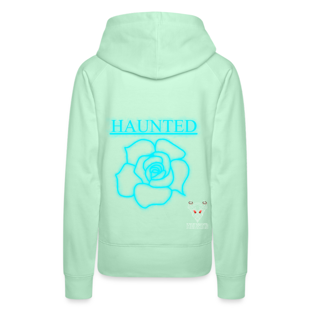 Women Hoodie Original Neon Rose - helles Mintgrün