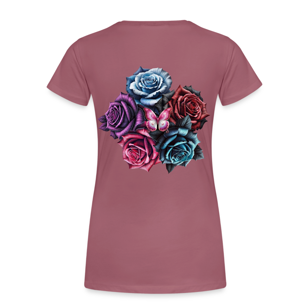 Women T-Shirt Rose Circle - Malve