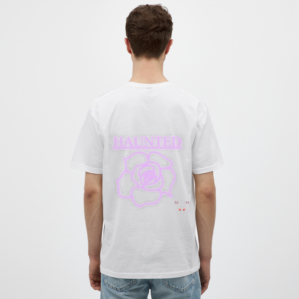 Men T-Shirt Light Pink Neon Rose - Weiß