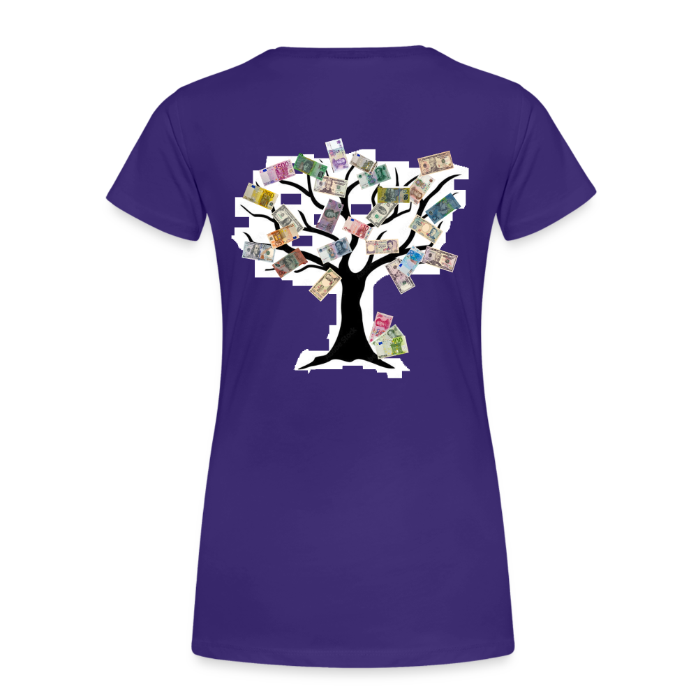 Women T-Shirt Money Tree - Lila