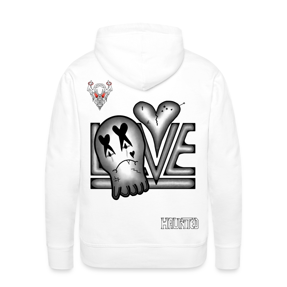 Man Hoodie LOVE - Weiß
