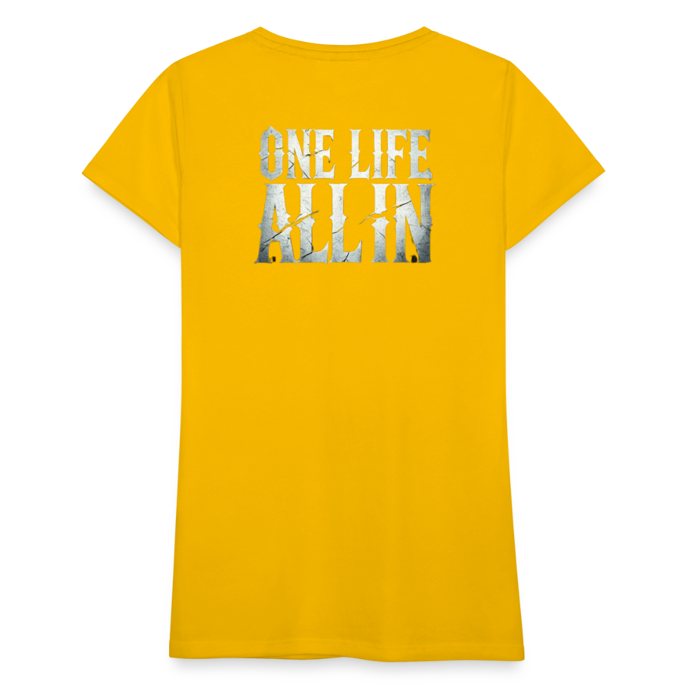 Women T-Shirt One Life All In - Sonnengelb