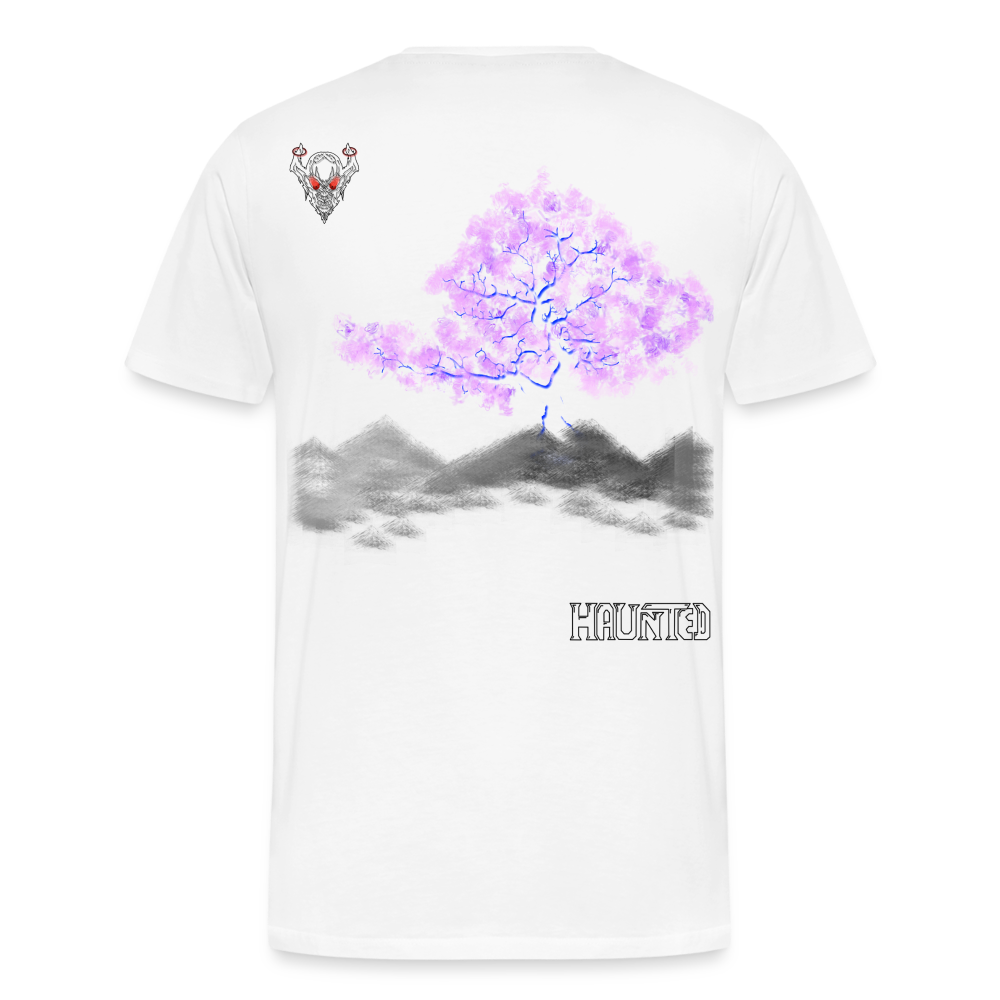 Man T-Shirt Cherry Blossom - Weiß