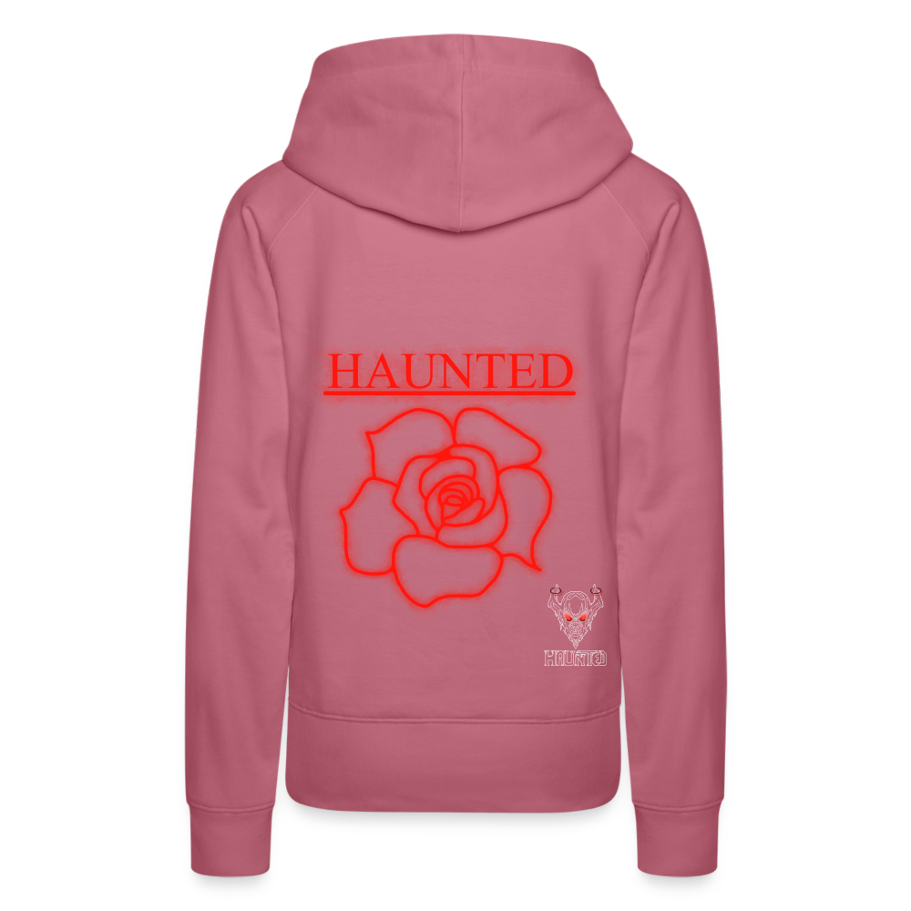 Women Hoodie Red Neon Rose - Malve