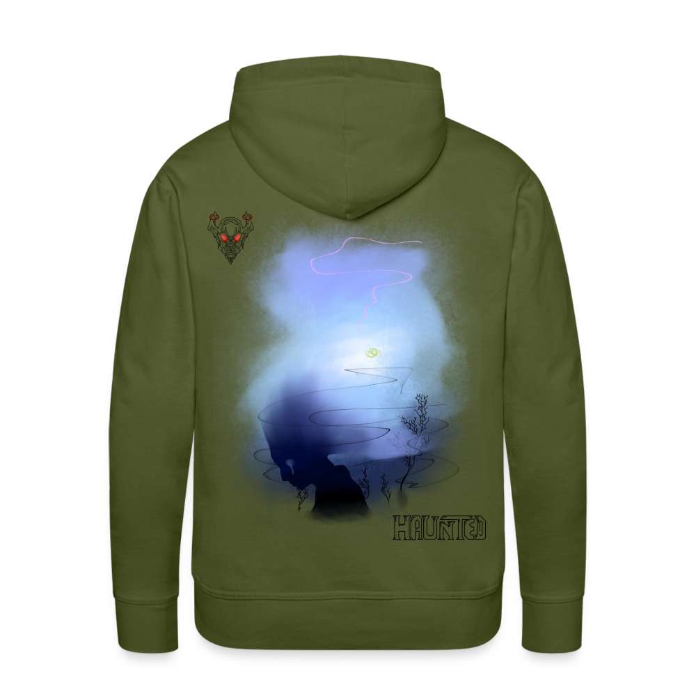 Men Hoodie Drowning - Olivgrün