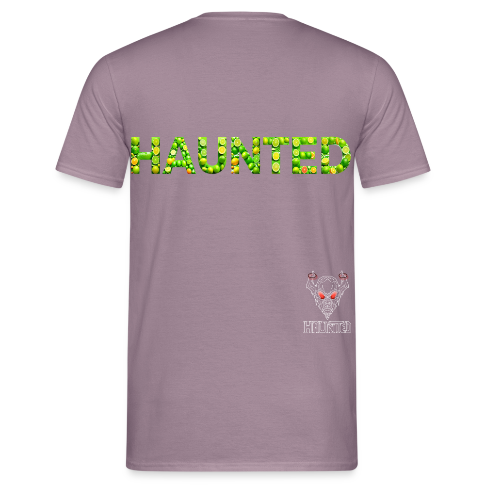 Männer T-Shirt Citrus Burst Splash - Lilagrau 
