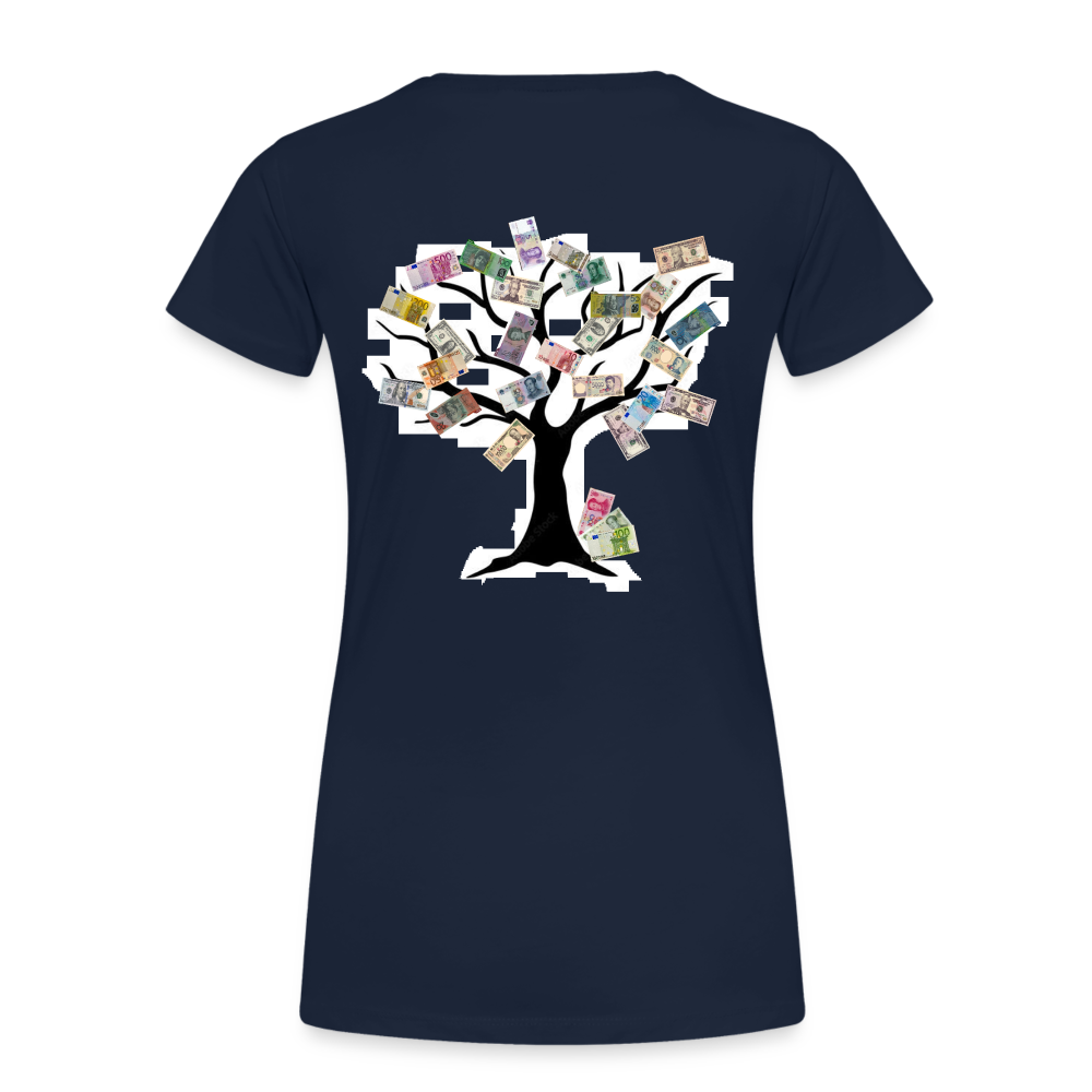 Women T-Shirt Money Tree - Navy