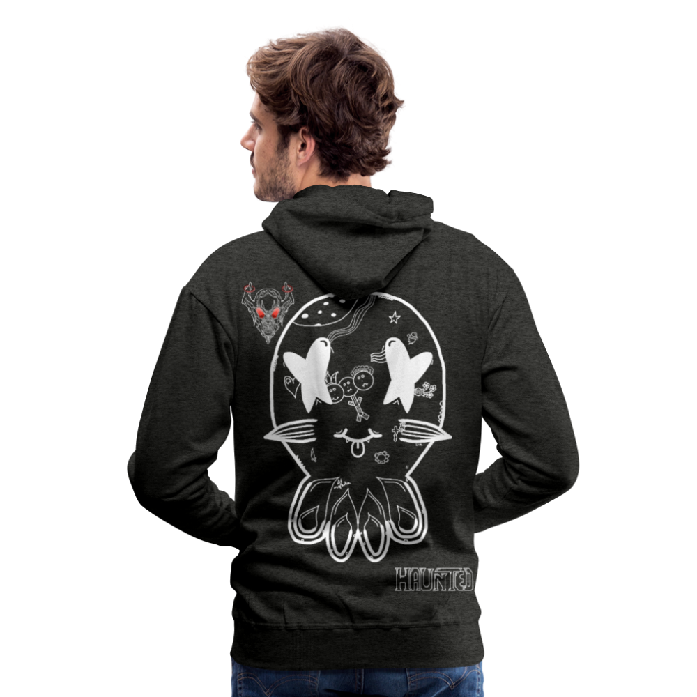 Man Hoodie Ghost Doodle Light - Anthrazit