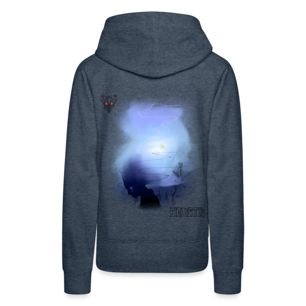 Woman Hoodie Drowning - Jeansblau