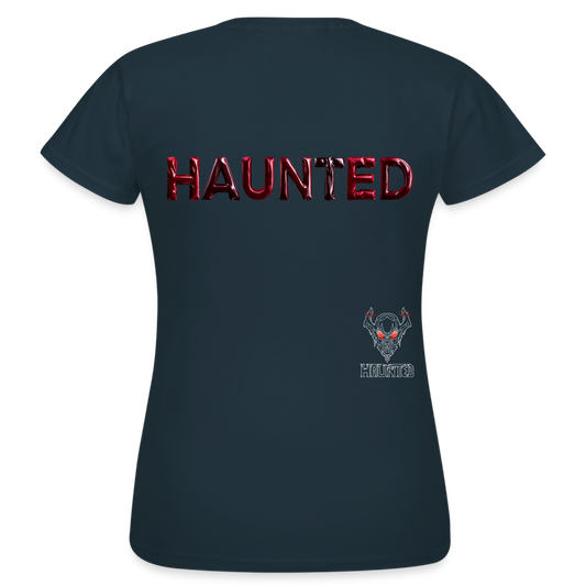 Women T-Shirt Crimson Velvet Glow - Navy