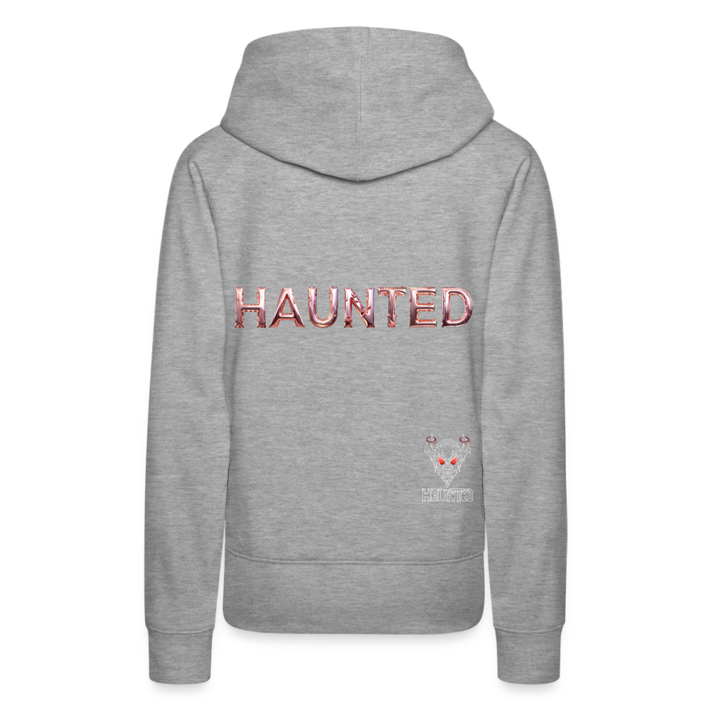 Women Hoodie Rose Gold Radiance - Grau meliert