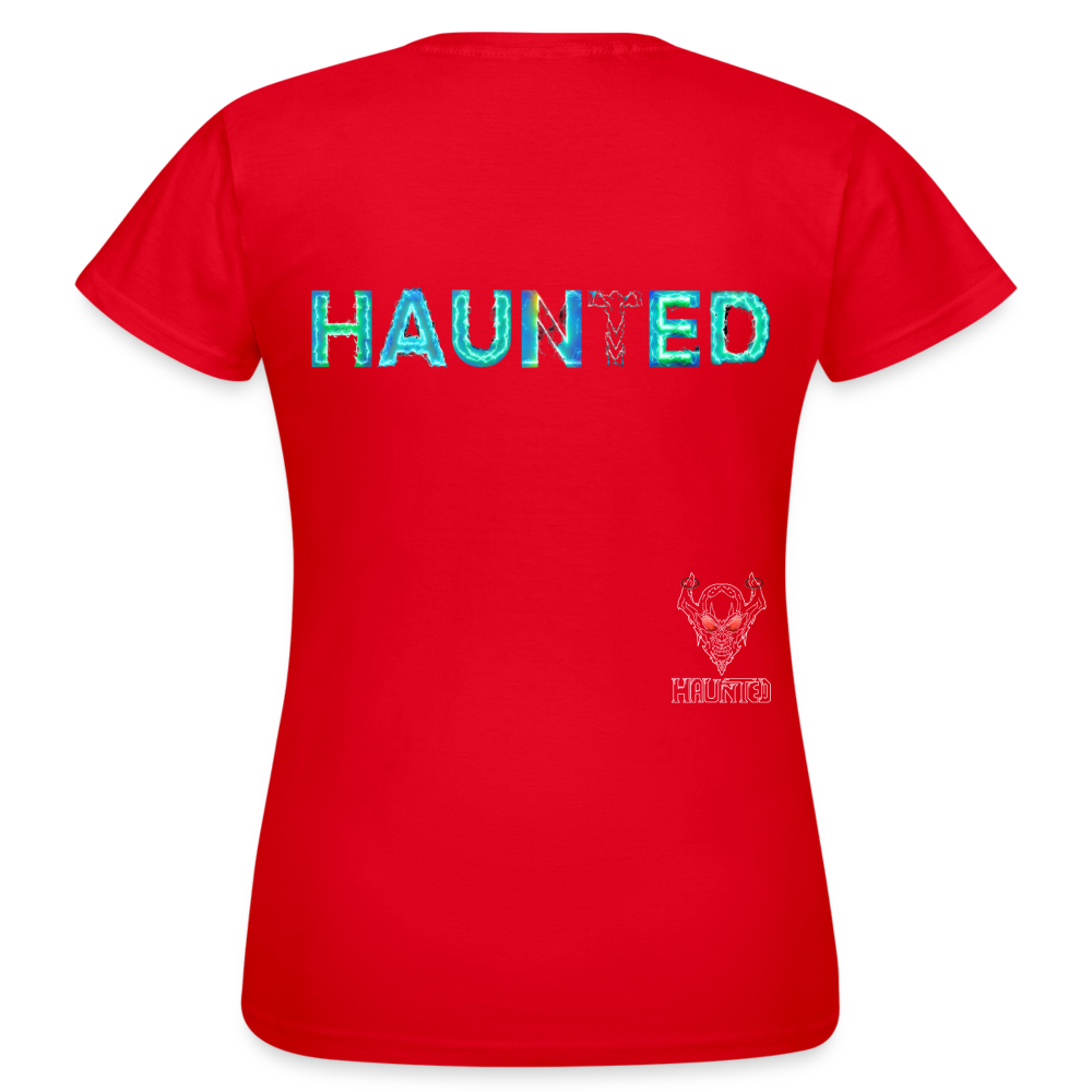 Women T-Shirt Neon Surge Aura - Rot