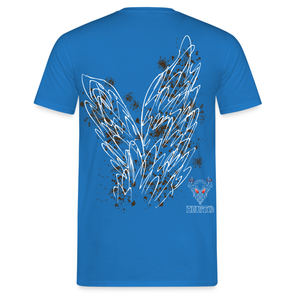 Men T-Shirt Brown Wings - Royalblau