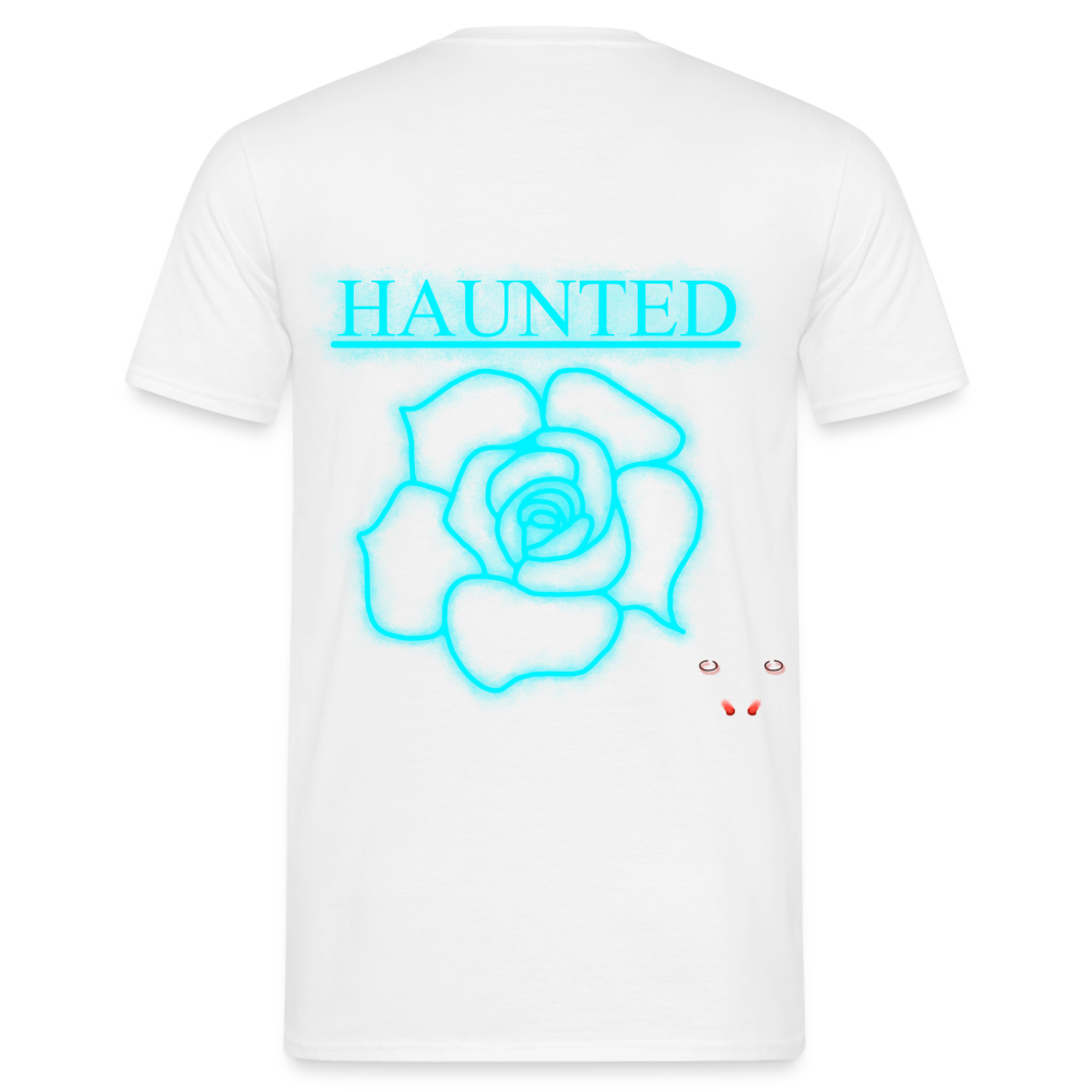 Men T-Shirt Original Neon Rose - Weiß
