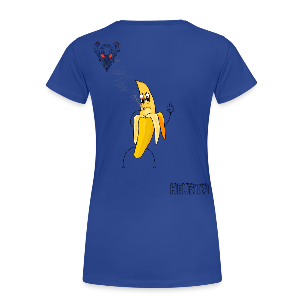 Woman T-Shirt Pissed Bananna - Königsblau