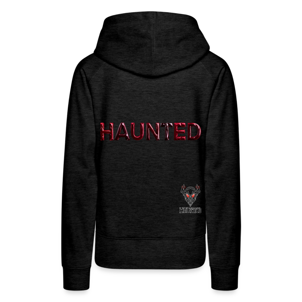 Women Hoodie Crimson Velvet Glow - Anthrazit