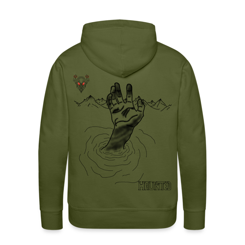 Man Hoodie Drowning - Olivgrün