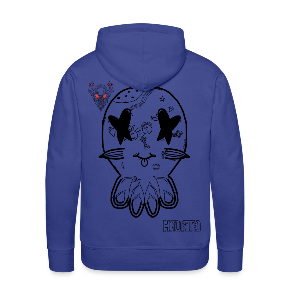 Man Hoodie Ghost Doodle Dark - Königsblau