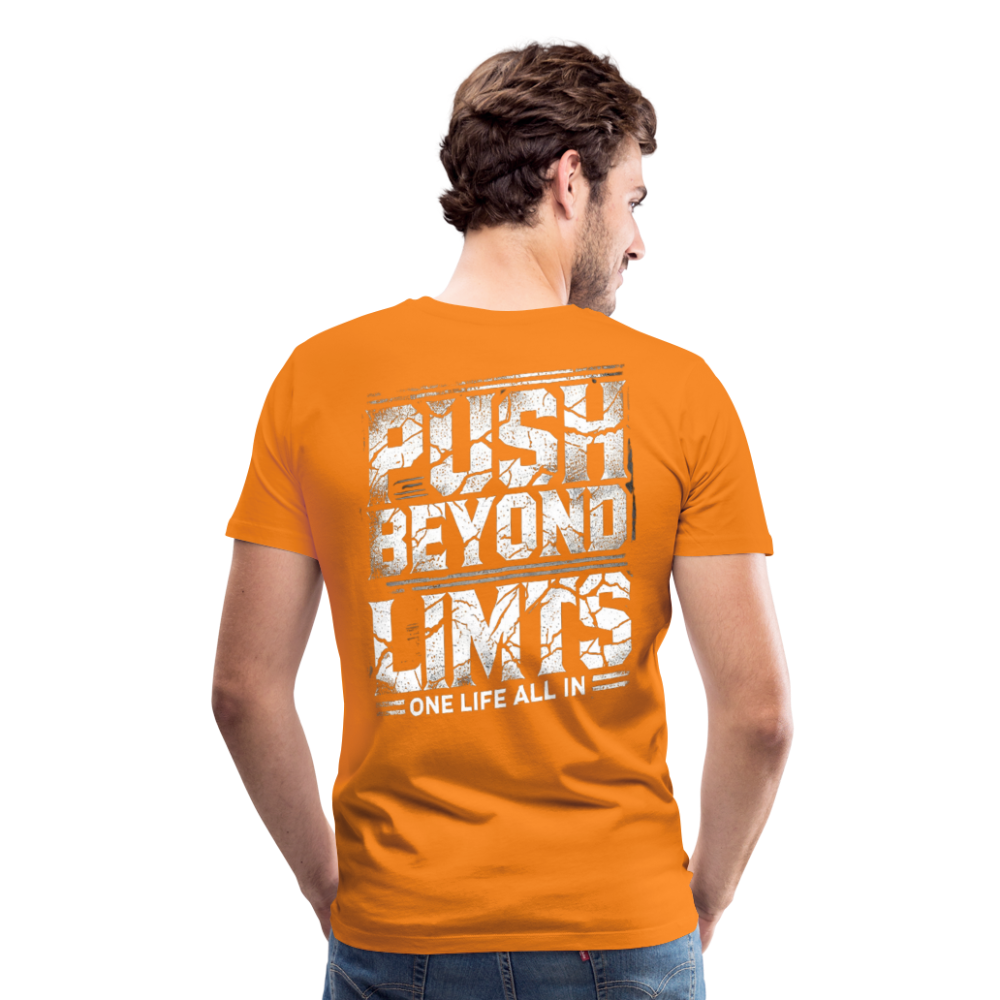 Men T-Shirt Push Beyond Limits - Orange