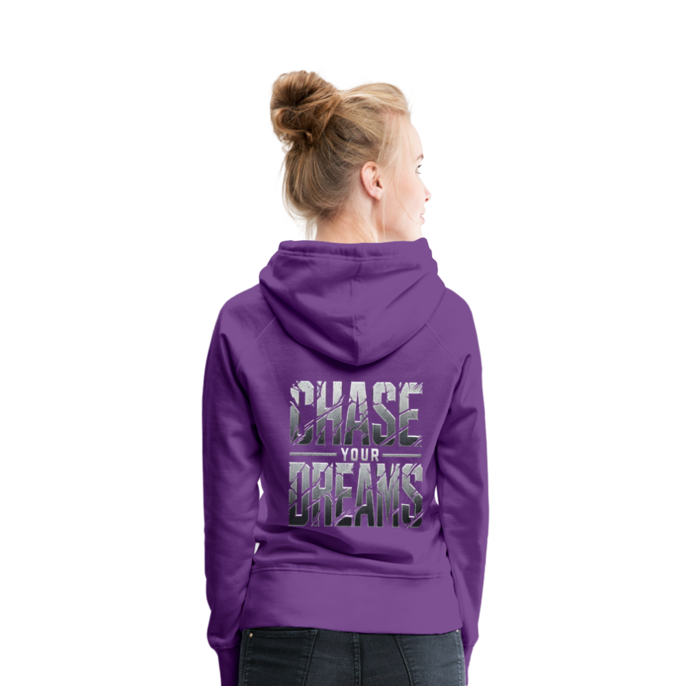 Women Hoodie Chase Your Dreams - Purple