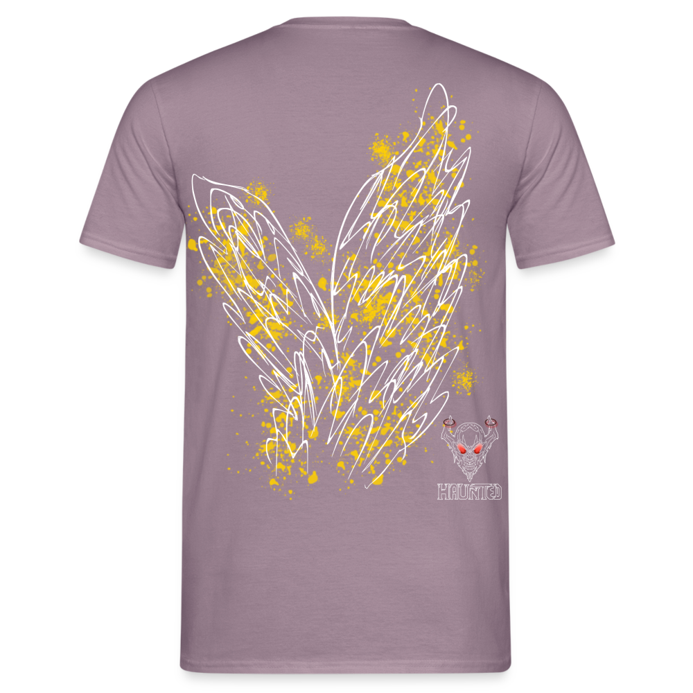 Men T-Shirt Yellow Wings - Lilagrau 