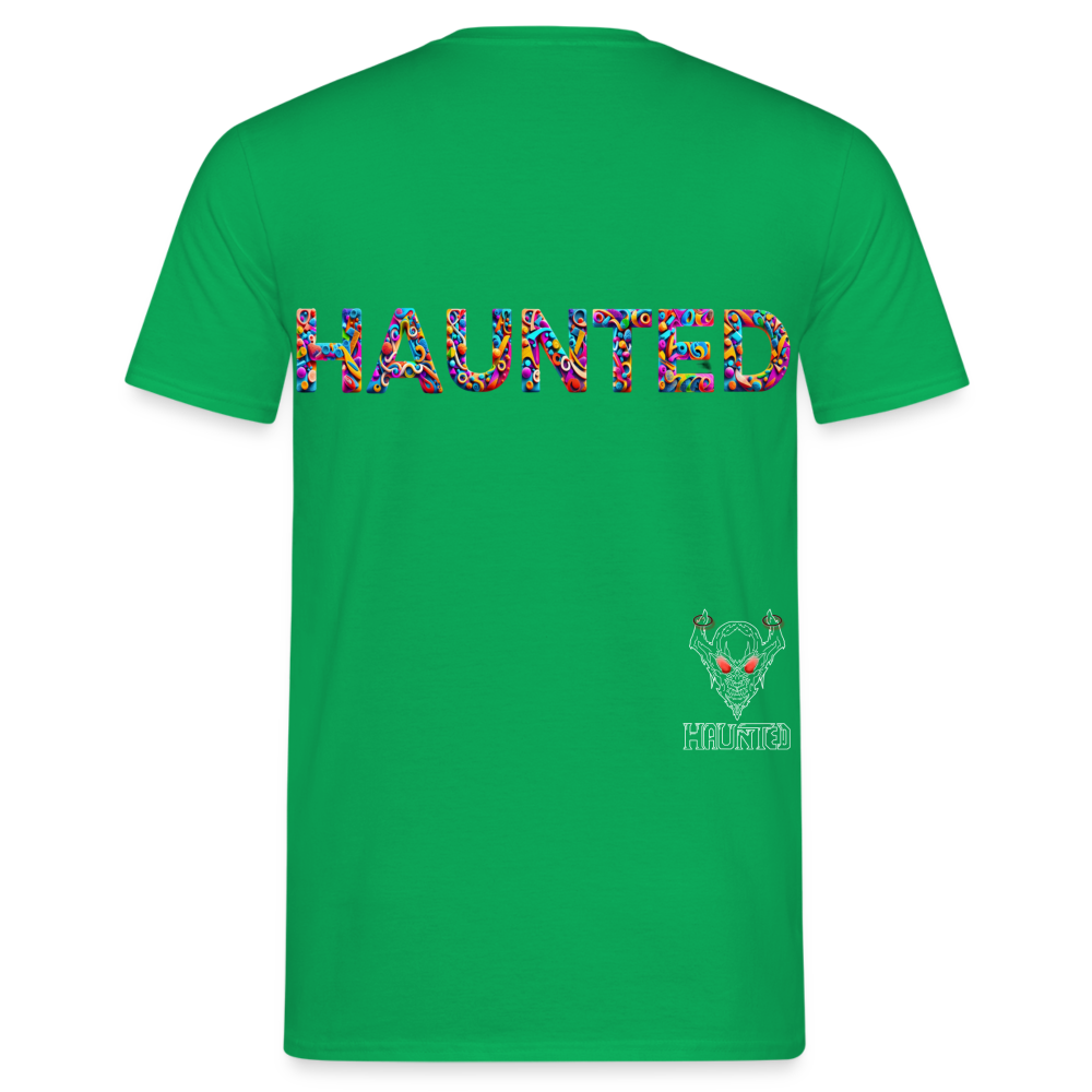 Men T-Shirt Haunted Doodle Dreams - Kelly Green