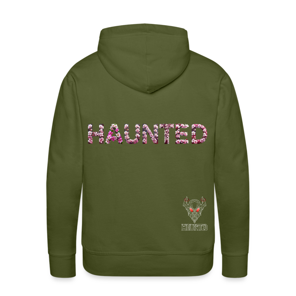 Men Hoodie Blossom Ghost Mist - Olivgrün