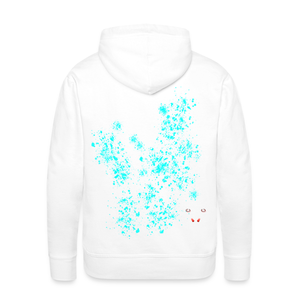 Men Hoodie Aqua Wings - Weiß
