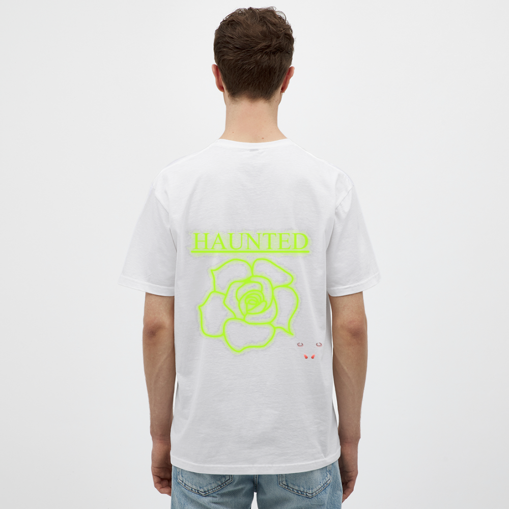 Men T-Shirt Poison Neon Rose - Weiß
