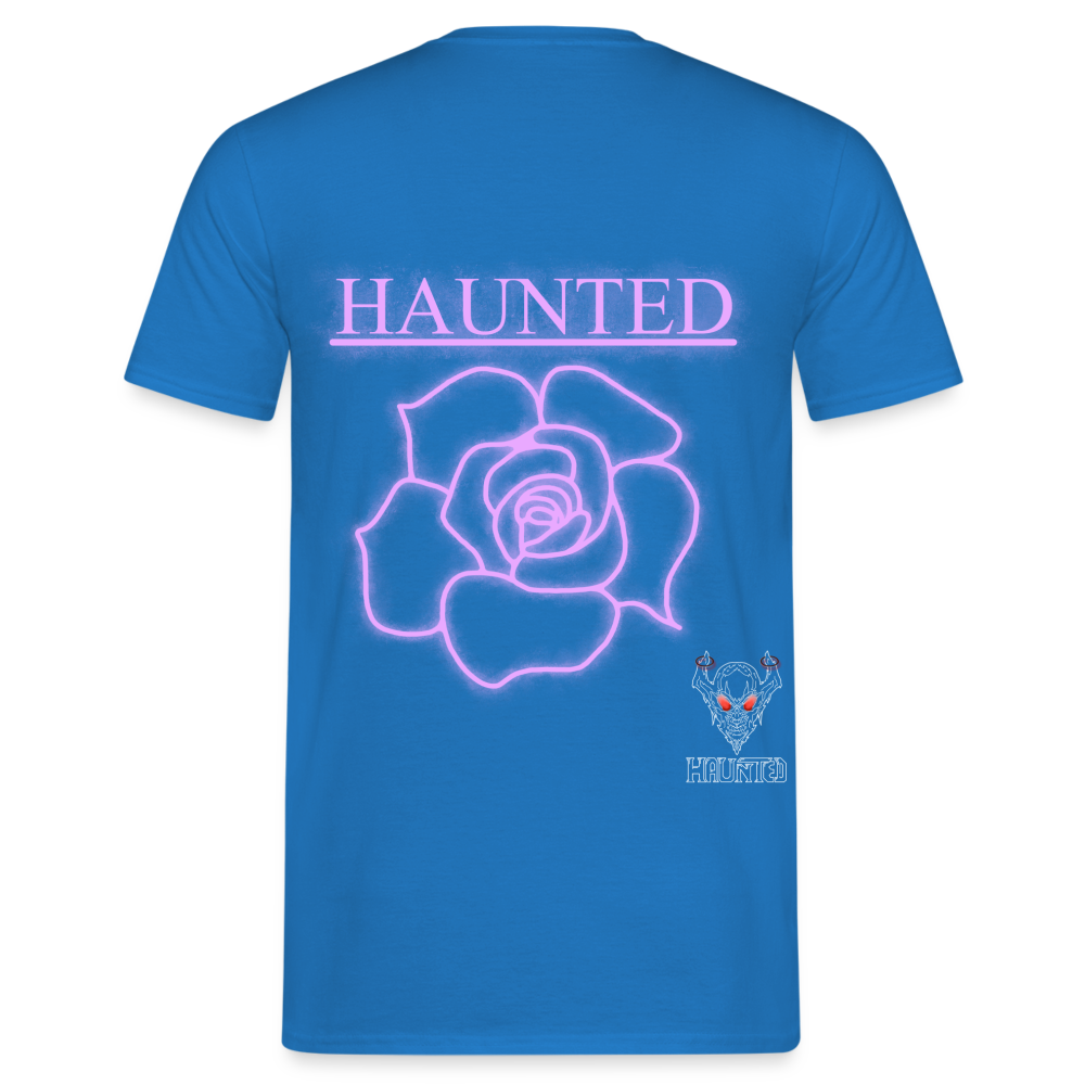 Men T-Shirt Light Pink Neon Rose - Royalblau