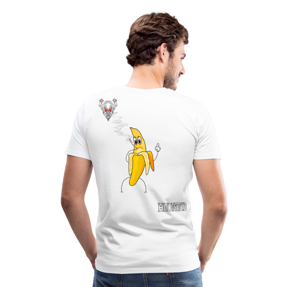 Man T-Shirt Pissed Bananna - Weiß