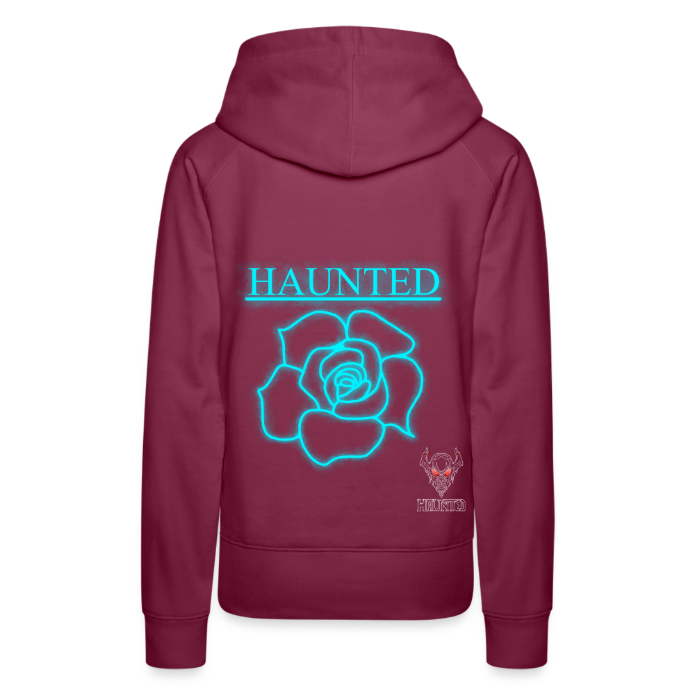 Women Hoodie Original Neon Rose - Bordeaux