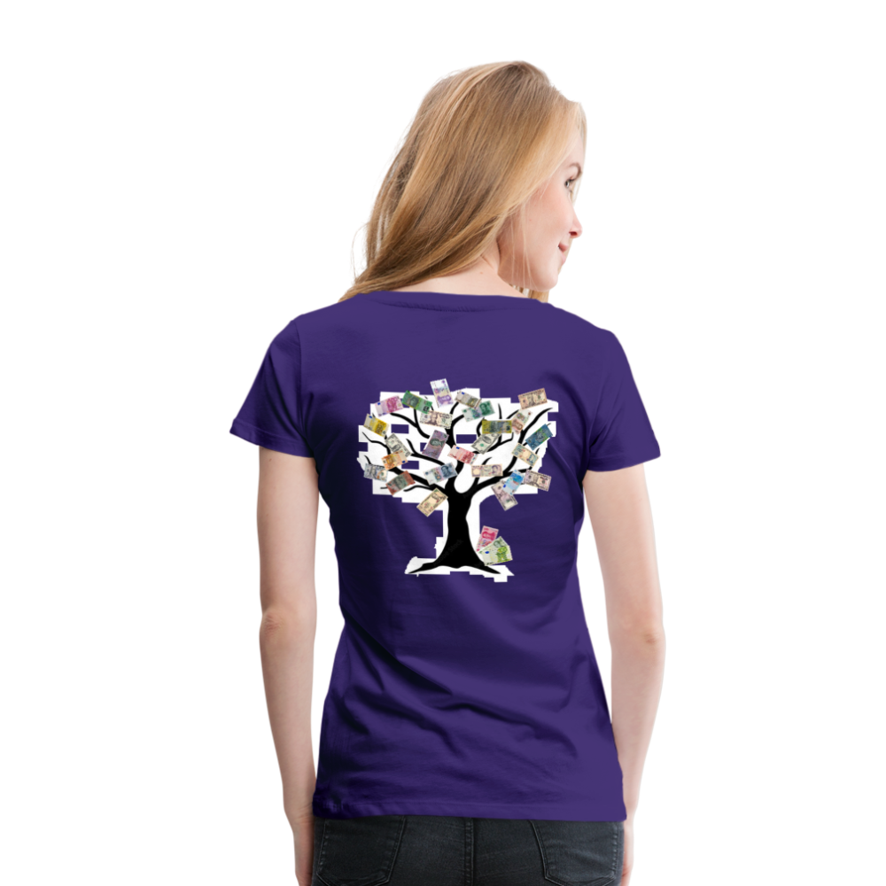 Women T-Shirt Money Tree - Lila