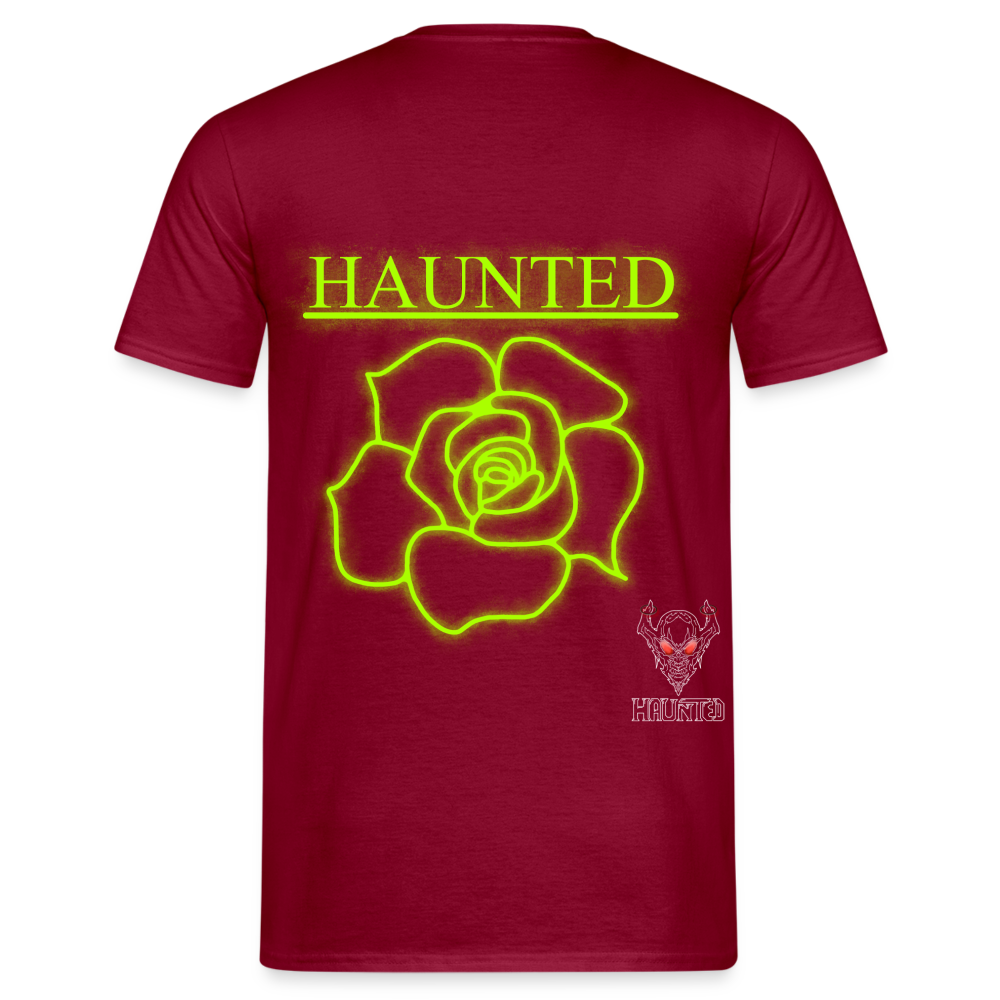 Men T-Shirt Poison Neon Rose - Ziegelrot