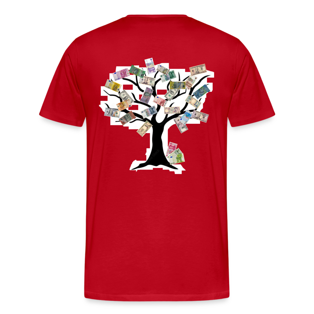 Men T-Shirt Money Tree - Rot