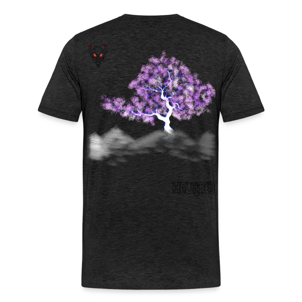 Man T-Shirt Cherry Blossom - Anthrazit