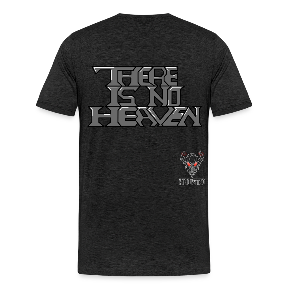 Men T-Shirt There Is No Heaven Text - Anthrazit