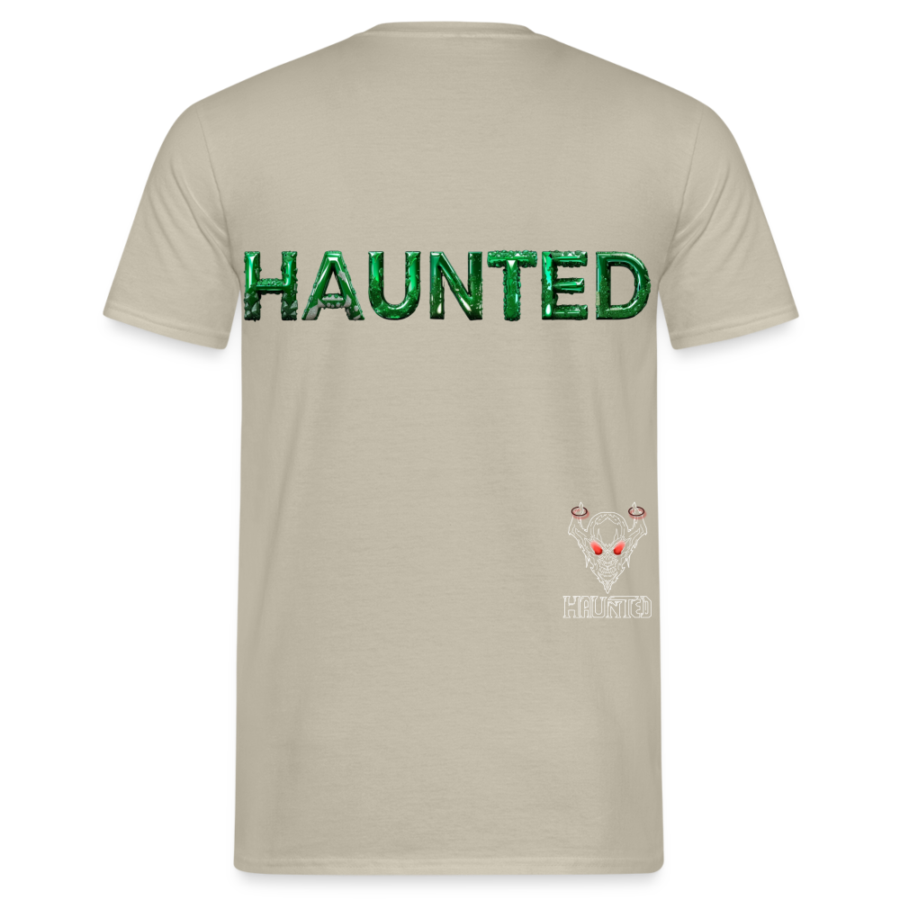 Men T-Shirt Mystic Emerald Dew - Sandbeige