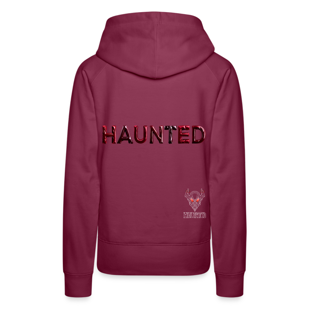 Women Hoodie Crimson Velvet Glow - Bordeaux