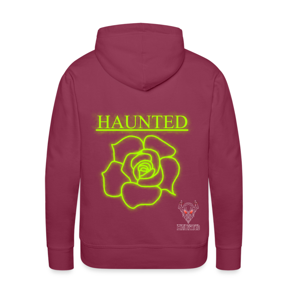 Men Hoodie Poison Neon Rose - Bordeaux